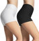 iloveSIA Damen Shorts Schwarz+weiß Sport Yoga Fitness Boy Shorts Sport und Freizeit,S