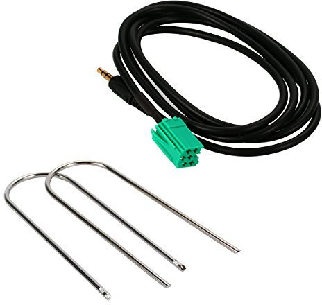 XCSOURCE Adaptateur Entrée Câble Aux MP3 pour Renault Clio Megane Laguna AC285