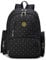 Wickelrucksack Wickeltaschen Mutter Rucksäcke inklusive Wickelauflage, Taschenbefestigungssystem für den Kinderwagen (Schwarzer Punkt)