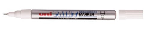Uni-ball Paint Marker with Extra Fine Bullet Tip - Silver (Pack of 12)