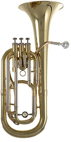 Roy Benson Bb-Bariton BH-301 (Hochpräzise 12,8-13,5 mm Bohrung, Ø 21 cm Messing Schallbecher, 3 Top Action Ventile, in einem leichtgewichtigen, transportfreundlichen Formetui)
