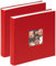 walther design album fotografico rosso 30 x 30 cm con ritaglio di copertina, confezione doppia, Fun FA-208-RD