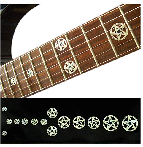 Inlay Sticker Griffbrett Position Marker für Gitarren & Bass Kevin Bond Pentagrams