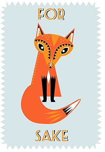 Two Up Two Down Tea Towel - For Fox Sake