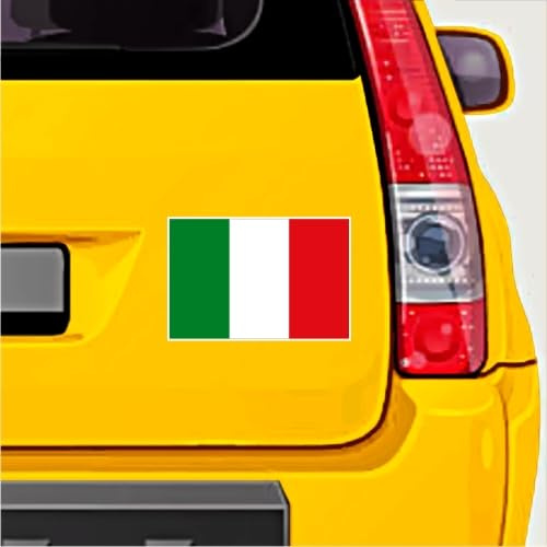 Drapeau Italie Italien Italia 5,1 cm (50 mm) bumper-helmet en vinyle autocollants, Stickers x4