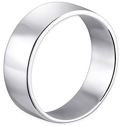 Materia Herren Ringe 925 Silber breit Gravur Bandring SR-29-59