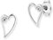 cai Damen Ohrstecker 925/- Sterling Silber 0,8cm rhodiniert Zirkonia weiß 135210101