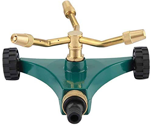 Garten-Sprinkler DREI Arme, die automatischen Spray-Rasensprenger dauerhaft Garten-Kühlungs-Yard-Bewässerungsbewässerungs-Werkzeug drehen