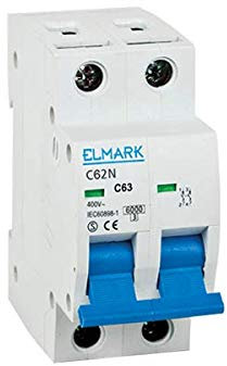 Interruttore magnetotermico Automatico 2 Poli - 6A - 6kA Curva Tipo C