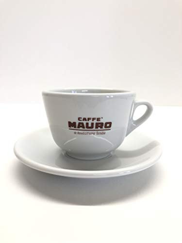 Mauro Caffé Cappuccino Tassen mit Untertasse 6er Set