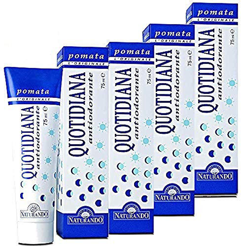 Quotidiana Erfrischende Creme Deodorant 75 ml - Naturando (4 Packungen à 75 ml)