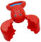 alldoro 60170 - Sandspielzeug Handbagger, Sand Snapper, Sandschnapper im Krabben Design, Kinderhandbagger für Strand & Sandkasten, Schaufel für Kinder ab 3 Jahren, Sandbagger in 3 Farben sortiert