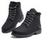 Hitmars Botas Invierno Mujer Cálidos Forradas Zapatos de Invierno Clásicas Moda Botas de Nieve Antideslizantes con Cordones Planas 3.2 CM 3 Negro Talla 40 EU