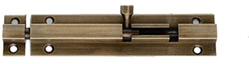 1 Pcs Heavy Duty Tower Bolt Door Slide Latch Lock Barrel Bolt Durable Slide Bolt for Bathroom Toilet Shed Bedroom (Bronze)