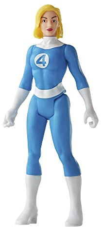 Marvel Hasbro Legends 3.75-inch Retro 375 Collection Invisible Woman Action Figure Toy, Blue