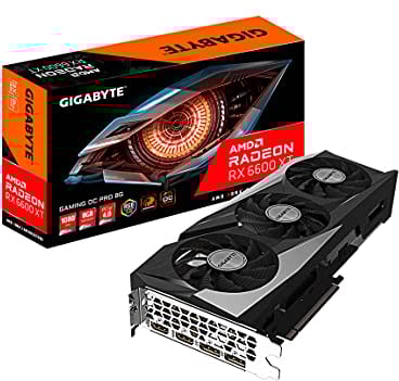Gigabyte Scheda grafica Radeon RX 6600 XT Gaming OC PRO 8G, sistema di raffreddamento WINDFORCE 3X, scheda video GDDR6 a 128 bit da 8 GB, GV-R66XTGAMINGOC PRO-8GD