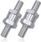 Mesee Lot de 2 clapets anti-retour de carburant en alliage d'aluminium 10 mm pour carburateur automatique à basse pression pour tuyau de carburant de voiture