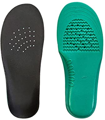 Wiftms Children's Orthopaedic Insoles Orthotics Flat Feet Correction Insoles Shoe Insoles Protects Feet for Flat Feet, Plantar Fasciitis, Overpronation, Foot Pain, Heel Spore (2XL, Green)