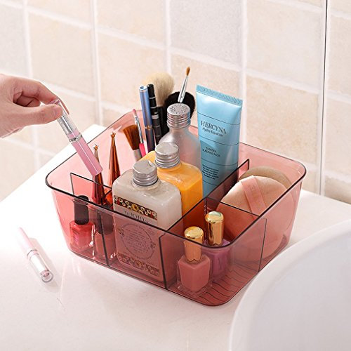 KLZUOPT Exquisite Badezimmerregale, Badregale, Duschecke, Aufbewahrungsbox, Regal, Badezimmer, Schminktisch, Schminktisch, Aufbewahrungskorb, Badezimmer, rot