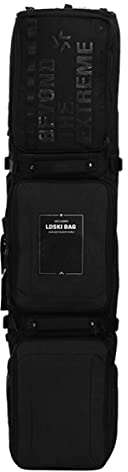 Snowboardtasche mit Rollen, wasserdichte Einzel-/Doppel-Board-Rollski-Tasche, Reisetasche für Einzel-Snowboard und Snowboard-Schuhe, für Wintersport Flugreisen (Color : Black 2, Size : 168cm)