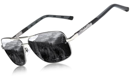 KINGSEVEN 2023 Marke Männer Aluminium Sonnenbrille HD Polarized UV400 Spiegel Männer Sonnenbrille Frauen für Männer Oculos de sol N724 (Pistole Grau)