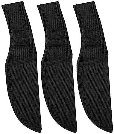 3PCS Straight Knife Sleeve, Nylon Knife Sheath Wearproof Knife Holster with Fixed Loop for Outdoor Camping Travel