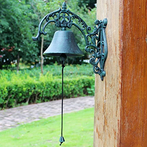 GTPBAO Heavy Cast Door Bell - Extra Large 14.5cm/ Rustic Bronze Color, Manually Service Bells for Residential Coffee Shop Gazebo