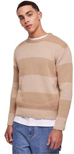 Urban Classics Herren Heavy Oversized Striped Sweatshirt
