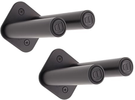 Les Mills Steel Wall Storage Rack for 2 SMARTBAR Barbells or 4 Weight Plates, Modern, 0.52kg Each
