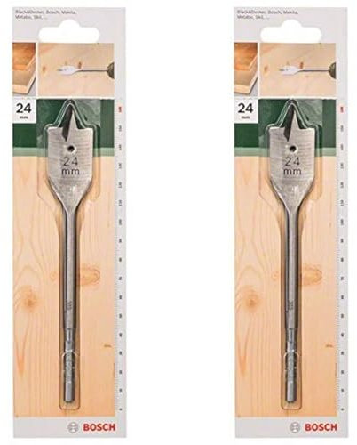 Bosch 2609255268 Flat Drill Bit with Diameter 24mm (Pack of 2)