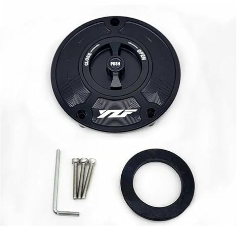 KAnduo Motorrad CNC Gas Tankdeckel Abdeckung Für Yamaha Für YZF-R1 Für YZF-R1M Für YZF-R3 Für YZF-R6 YZF-R6S YZF-R15 V3 YZF-R25 YZF-R125(1.)
