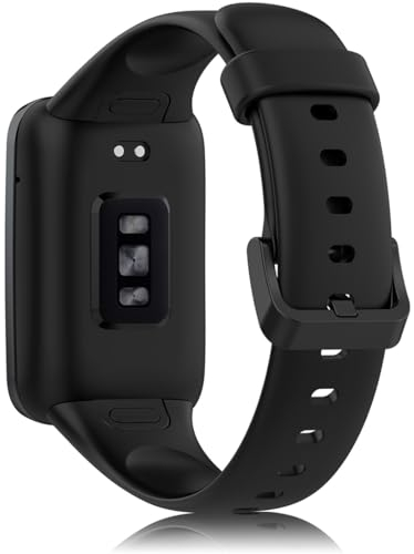 Pheant Sportarmband Kompatibel mit Xiaomi Smart Band 7 Pro Armband Silikon Ersatzarmband für Damen Herren, Schwarz