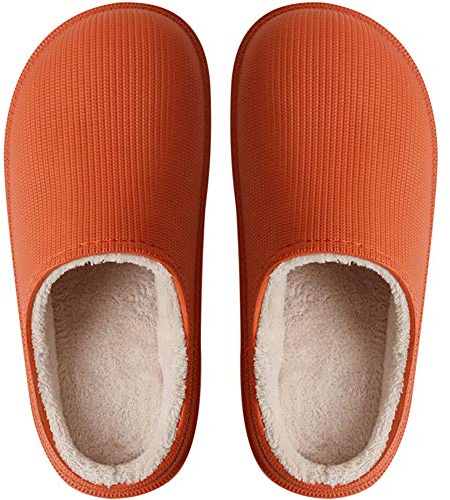 Rojeam Pantofole Donna Impermeabili Comfort Scarpe da Giardino Invernali Pantofole da casa Calde da Esterno per Uomo Donna