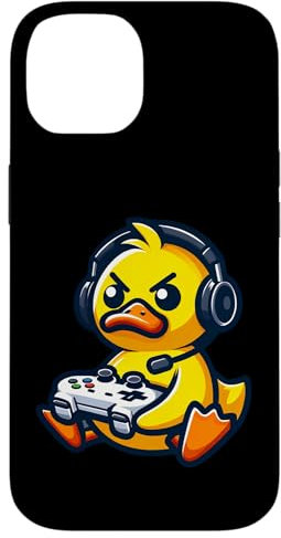 Lustige Ente Gamer Quack Videospiele Jungen Mädchen Kinder Hülle für iPhone 14