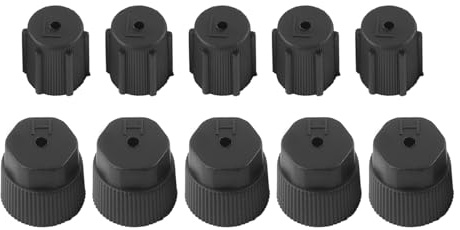 10 Pièces Bouchon de Service de Climatisation Universel Réparation Ca Couvercle de Port de de Réfrigérant Bouchon de Système de Climatisation de Voiture Accessoire Automatique,Autre Accessoires