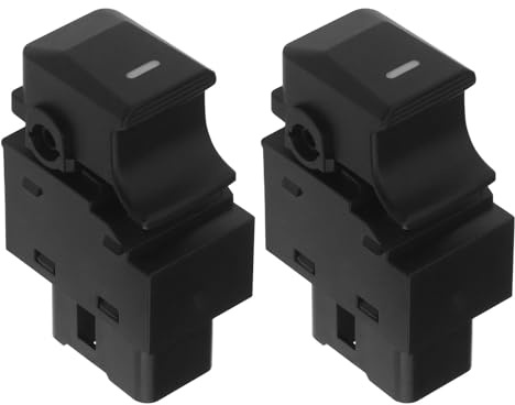 ECSiNG 2 Piezas Interruptores de Control de Elevalunas Eléctrico Automático de 7 Pines Interruptor de Ventana Trasera 93575-1H000 369510-1000 935813W000 Compatible con Kia Sportage