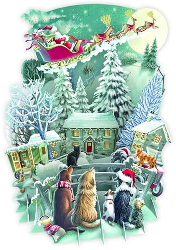 Paper D'Art XTW035 Weihnachtskarte mit Aufschrift It's Santa