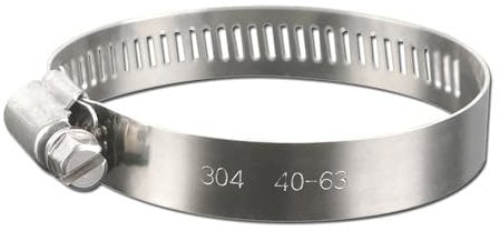 Stainless Steel Hose ClampsAdjustable Worm Gear Hose ClampsFuel Hose Clamps for Pipes, Tubes, Automotive, Pipe Hose Clamps,13,19mm