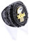 Huadafun 2024 Fantasy Football Championship Ring mit Holzkisten schwere FFL League Champion Ringe Souvenirgeschenke für Fans und Freunde Büroschränke Ornamente,9#