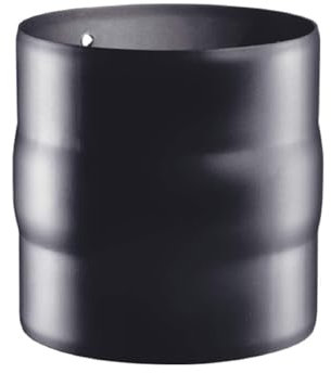 ALLINOX Manicotto MM Maschio/Maschio Acciaio Nero 2 mm Raccordo Canna Fumaria Per Stufa A Legna (DN 150)