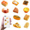 Wichtel Zubehör, Dolls House Accessoires, Miniaturbrot 10 Stück Harz Künstlich niedlich leichtes Leichter tragbares Mini Brot Modell Doll House Accessoires für Kinder Kopfbedeckung Telefon Dekoration