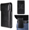 Mobile Phone Holster with Belt Clip Pu Leather Belt Loop Pouch Holder for iPhone 16 Pro Max Google Pixel 8 Pro Samsung Galaxy A16 A05 A55 A15 A25 A05s S25 Ultra S24 Ultra (Black, XL)