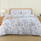 Utopia Bedding Double Paisley Navy Print Duvet Cover Set - Soft Microfibre Polyester - Bedding Quilt Cover Set
