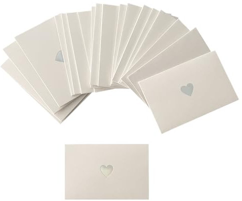 CZAKOMIX 40PCS Mini Briefumschläge Klein, Perlglanzpapier Umschlag, 10,5 x 7 cm, Geschenkkarte Umschlag, für Diy Geschenkkarte Hochzeit Weihnachten Valentinstag Geburtstagsfeier(Perlmuttweiß)