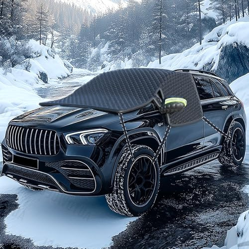 ZDPFDC Car Windscreen Snow Cover for Ford Fiesta/Fiesta Zetec S/Fiesta Mountune/Fiesta St 2000-2023 2024 2025, Three Windows Ice Protection Sun shade Snow Cover Car Accessories