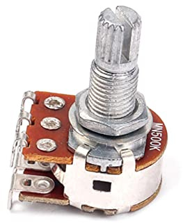 Vaguelly Dual Deck Gitarrenpotentiometer Für Steuerung Und Balance Potentiometer Für Gitarre Und Bass Mit Langer Gerändelter Achse