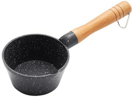 xbiez Medicals Stone Antihaft-Pfanne, flacher Boden, Wok, antihaftbeschichtet, Induktion, Bratpfanne, Omelettpfanne, tiefer Mini-Topf