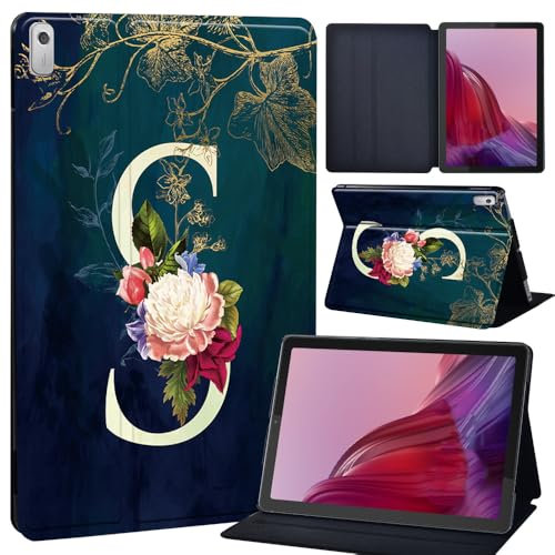Case For Lenovo Tab M9 2023 9 Inch (TB-310FU), Slim Smart Cover Stand Folio Case for Lenovo M9 TB-310FU PU Leather Case Tri-Fold Tablet Cover (initial letter S)