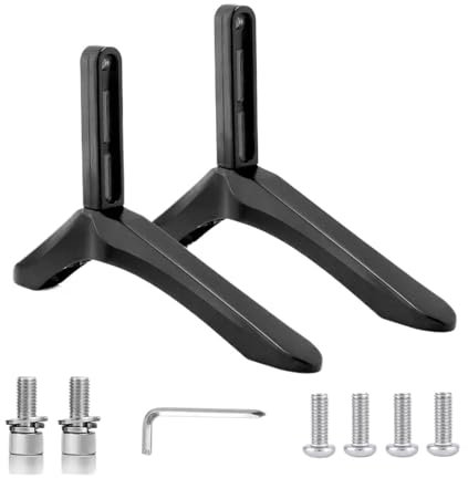 Universal TV Stand Base Mount Bracket for 32 65 Inch Vizio LCD TV 2 Pack Table Holder Not Compatible with LG TV Television Accessory