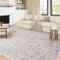 HUGEAR Vintage Grau Waschbarer Teppich Wohnzimmer 200x300cm Retro Rugs for Living Room Weich rutschfest Groß Tepich Kurzflor Schlafzimmer Carpet Living Room Bedroom Esszimmer Teppiche Büro